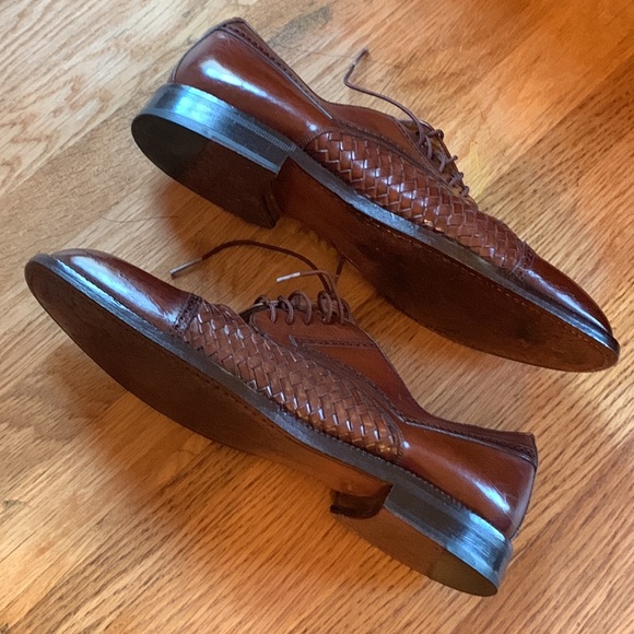 Vintage Mezlan Cap Toe Woven Leather Oxford’s (Valencia) main image 8